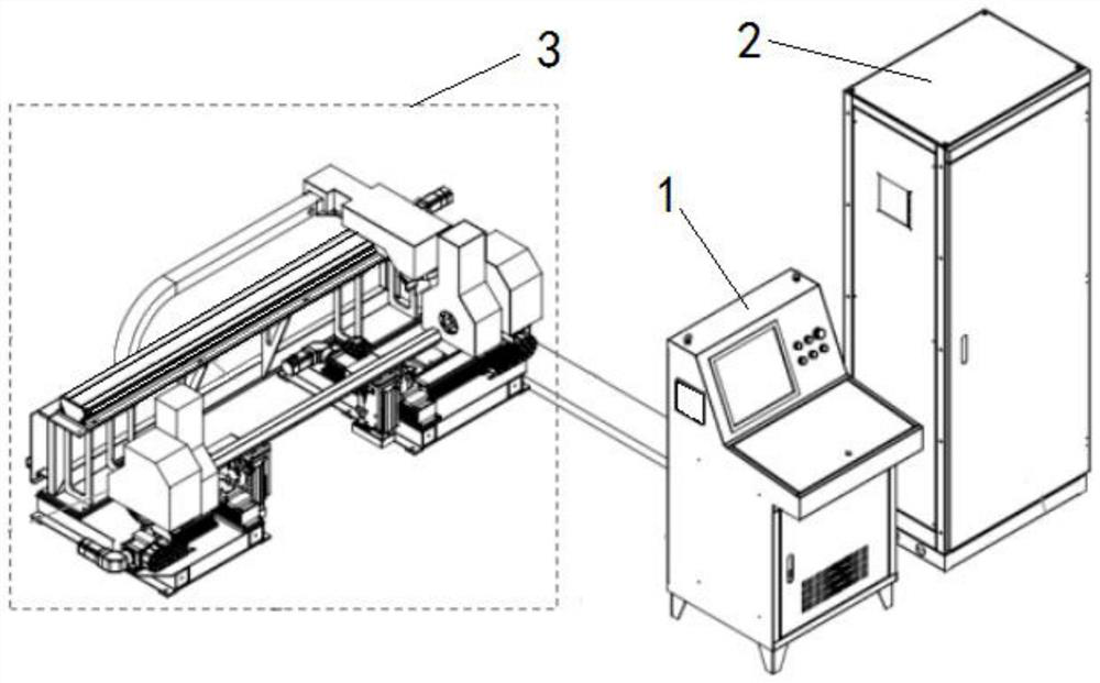 Outer cladding workpiece metal outer sleeve laser non-penetration cutting device and method