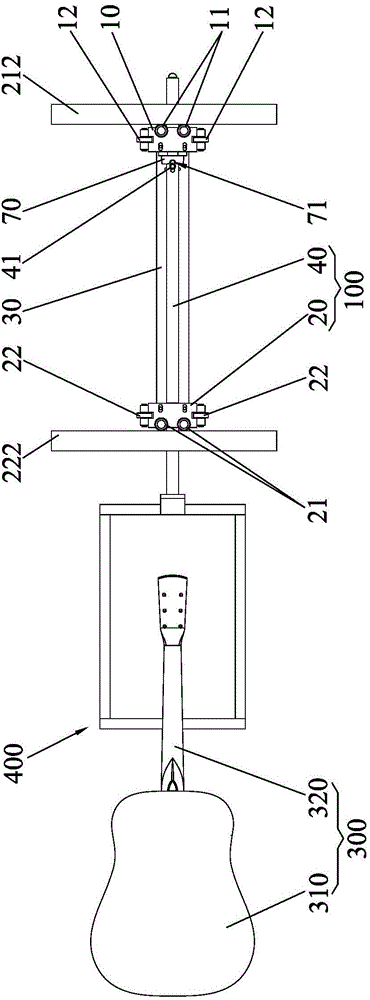 Running mechanism for guitar coating