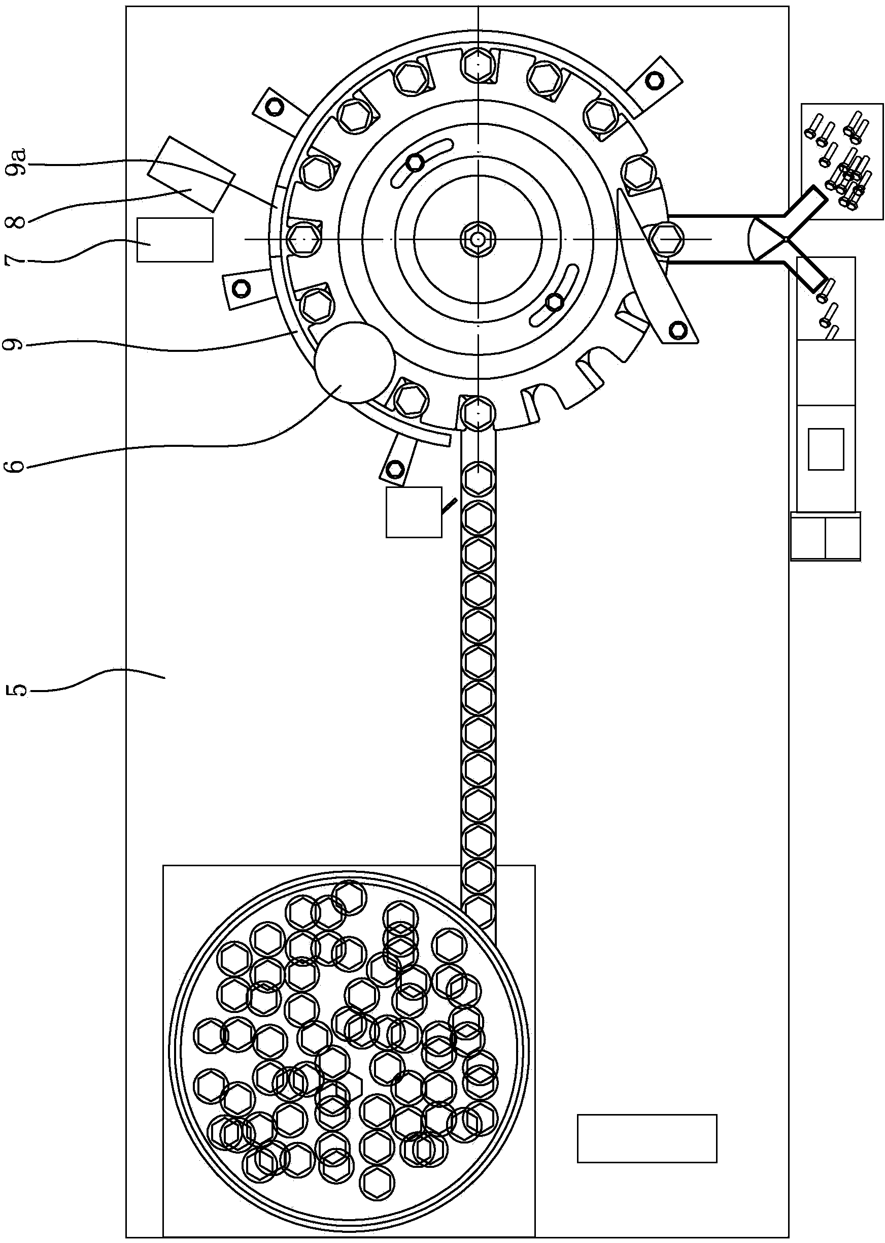 Standard fastener visual detection mechanism