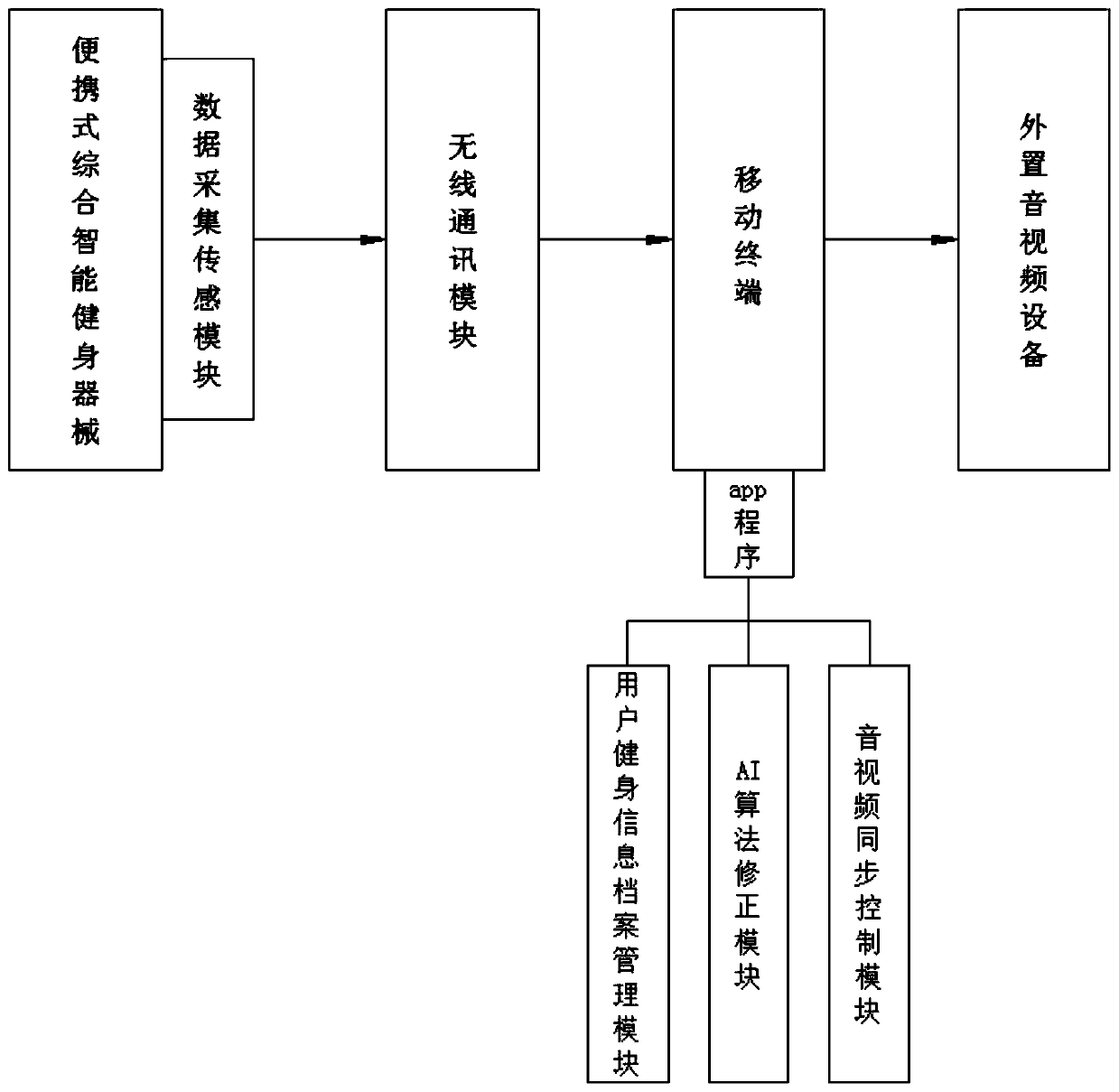 Portable comprehensive intelligent interactive fitness system and method