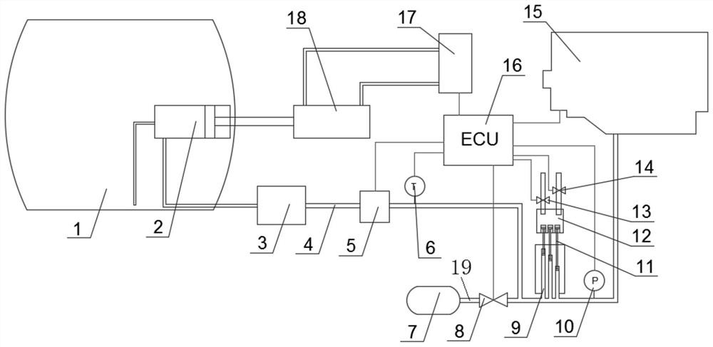 High-pressure direct-injection natural gas engine gas inlet pressure stabilizing device based on variable coherent wavelength