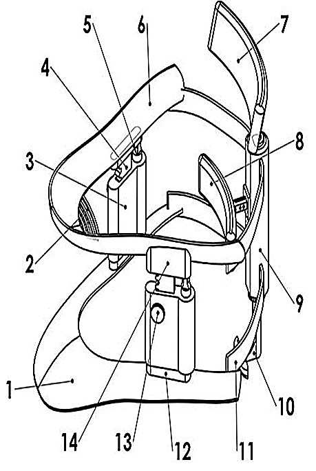 A kind of cervical spine active correction exercise therapy device