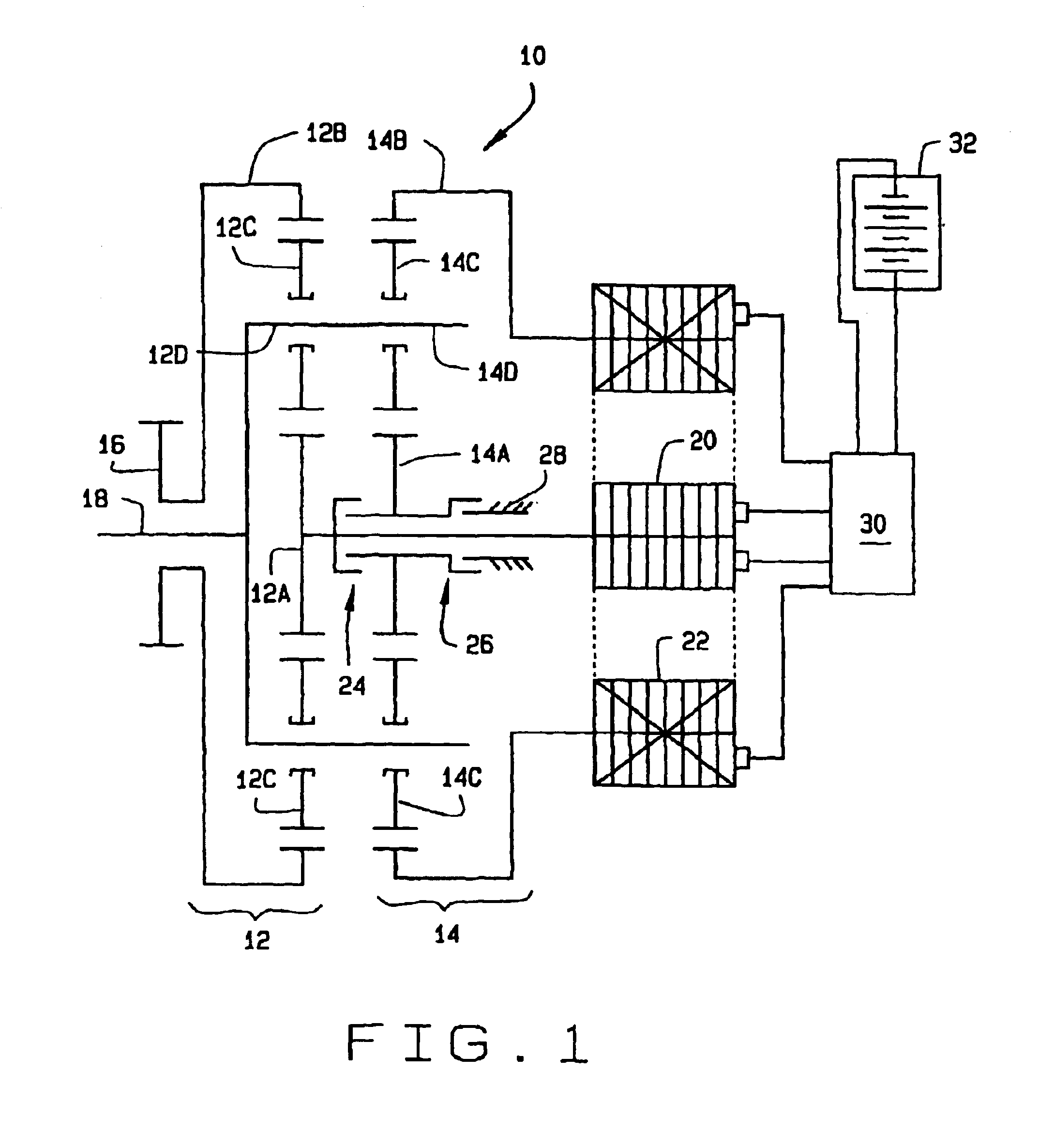 Electro-mechanical infinitely variable transmission