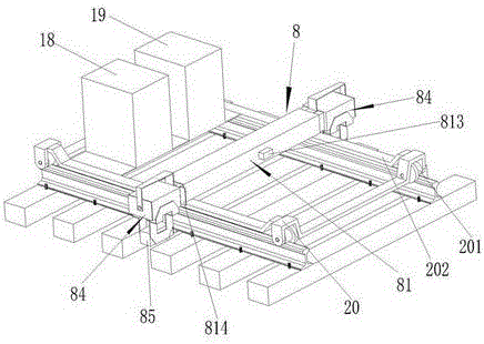 Automatic sleeper replacing mechanism