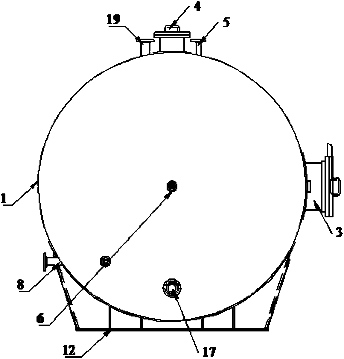 Dissolving device for production of liquid sodium silicate