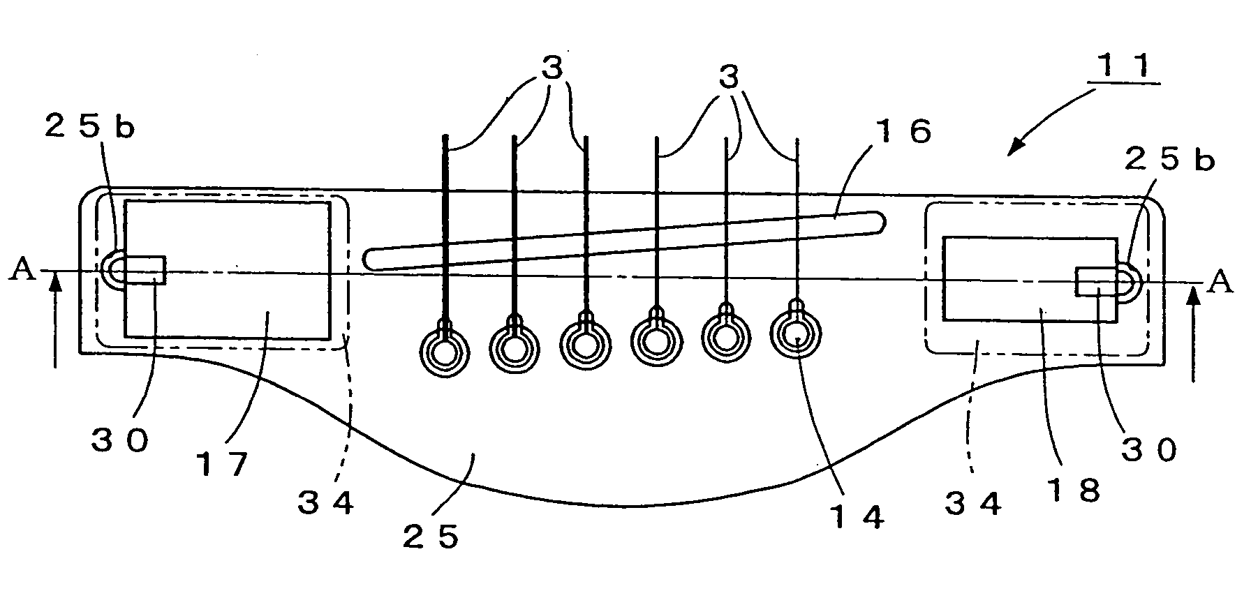 Pickup device for plucked string instrument and plucked string instrument