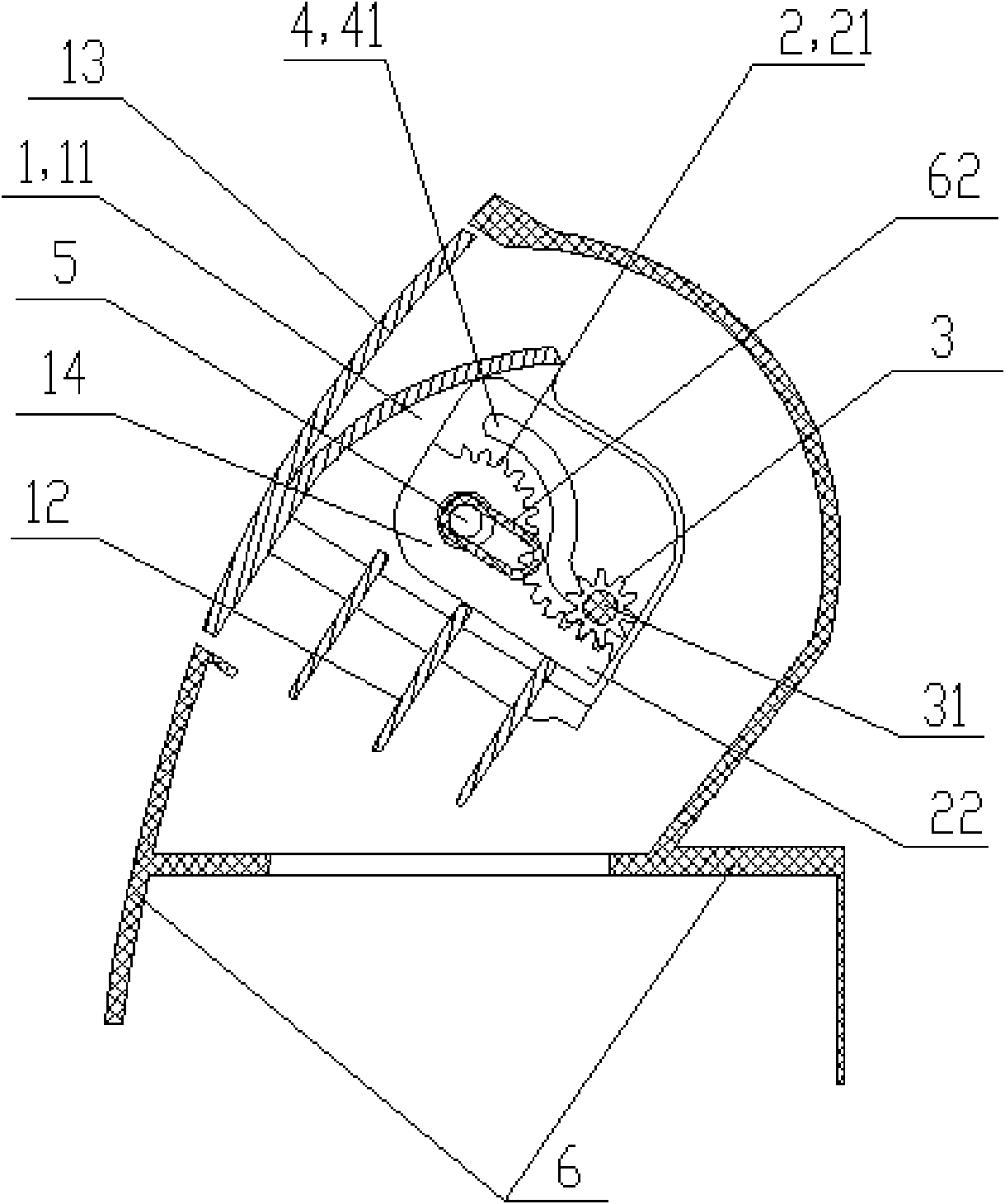 Switch door mechanism of air conditioner