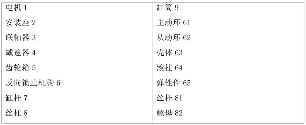 Reverse self-locking servo electric cylinder and launching device thereof