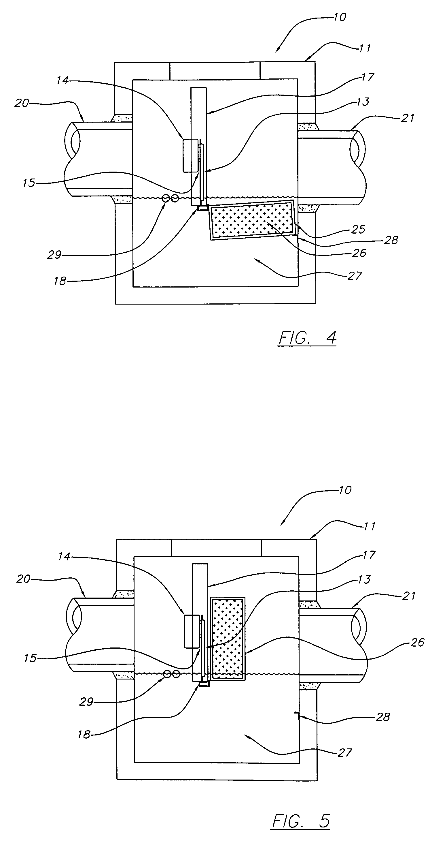 Floating skimmer apparatus with up-flow filter