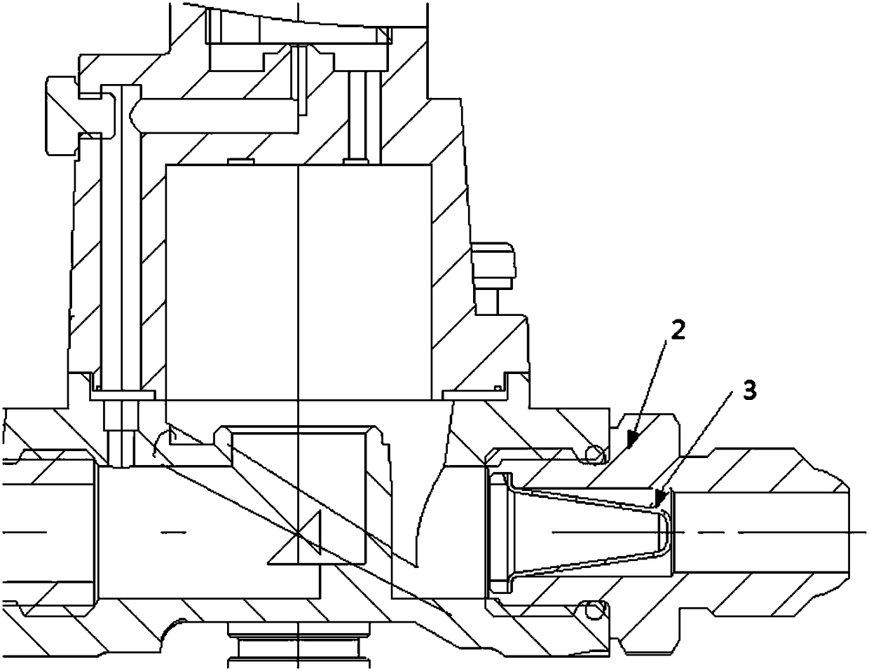 Fuel cut-off valve of integrated filter screen structure