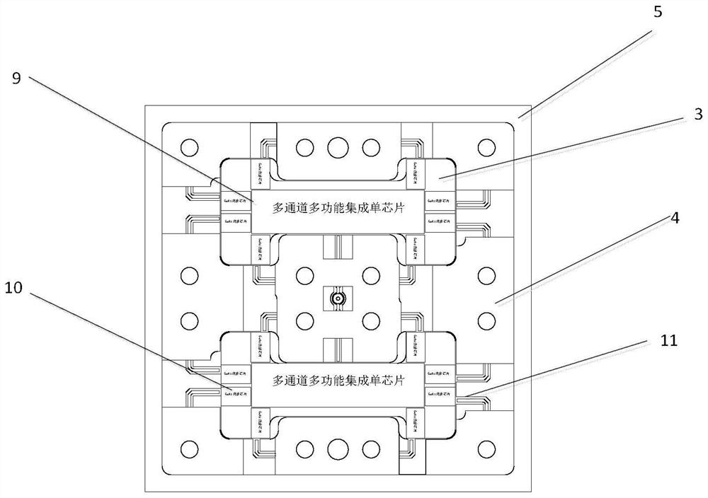 High-density and highly integrated millimeter-wave tile-type phased antenna t/r components