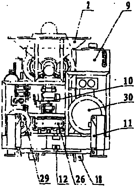 Concrete mixing and filling pump truck for mines