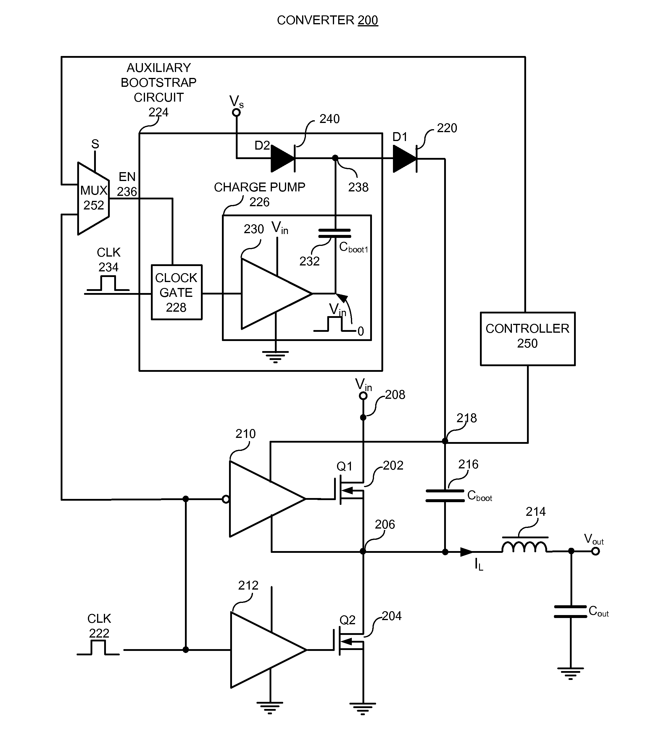 Hybrid bootstrap capacitor refresh technique for charger/converter