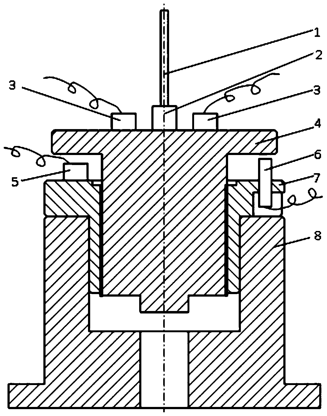 A modular oil film damping test device and method