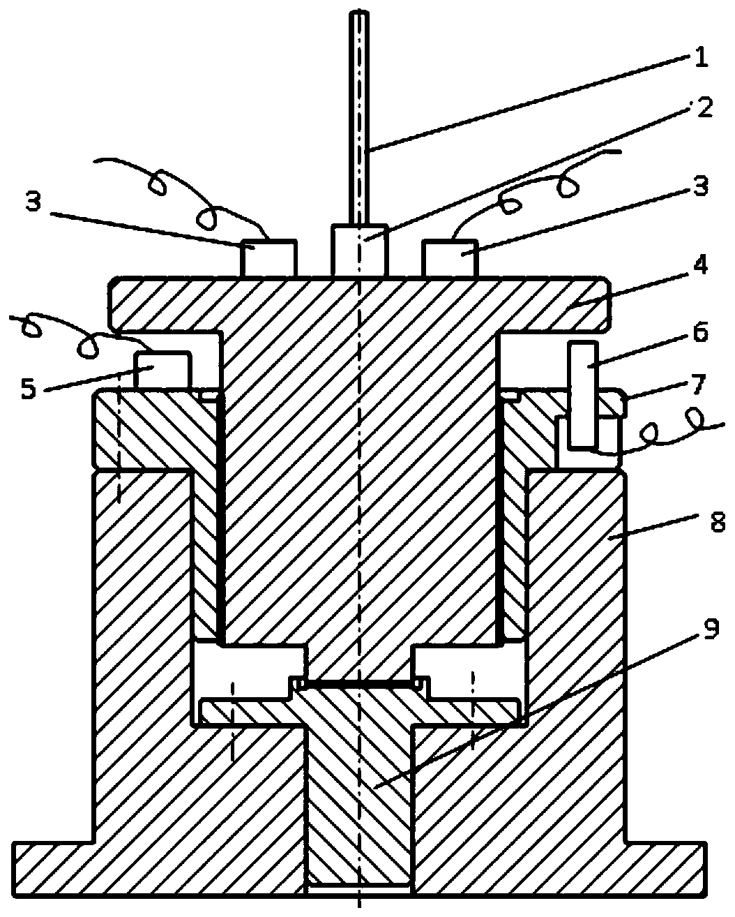 A modular oil film damping test device and method