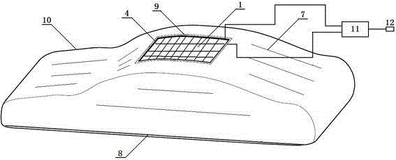 Combined solar car cover for car