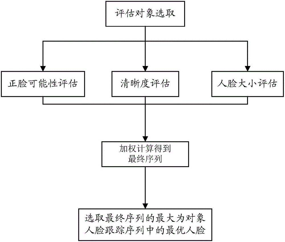 Video face detection and evaluation method