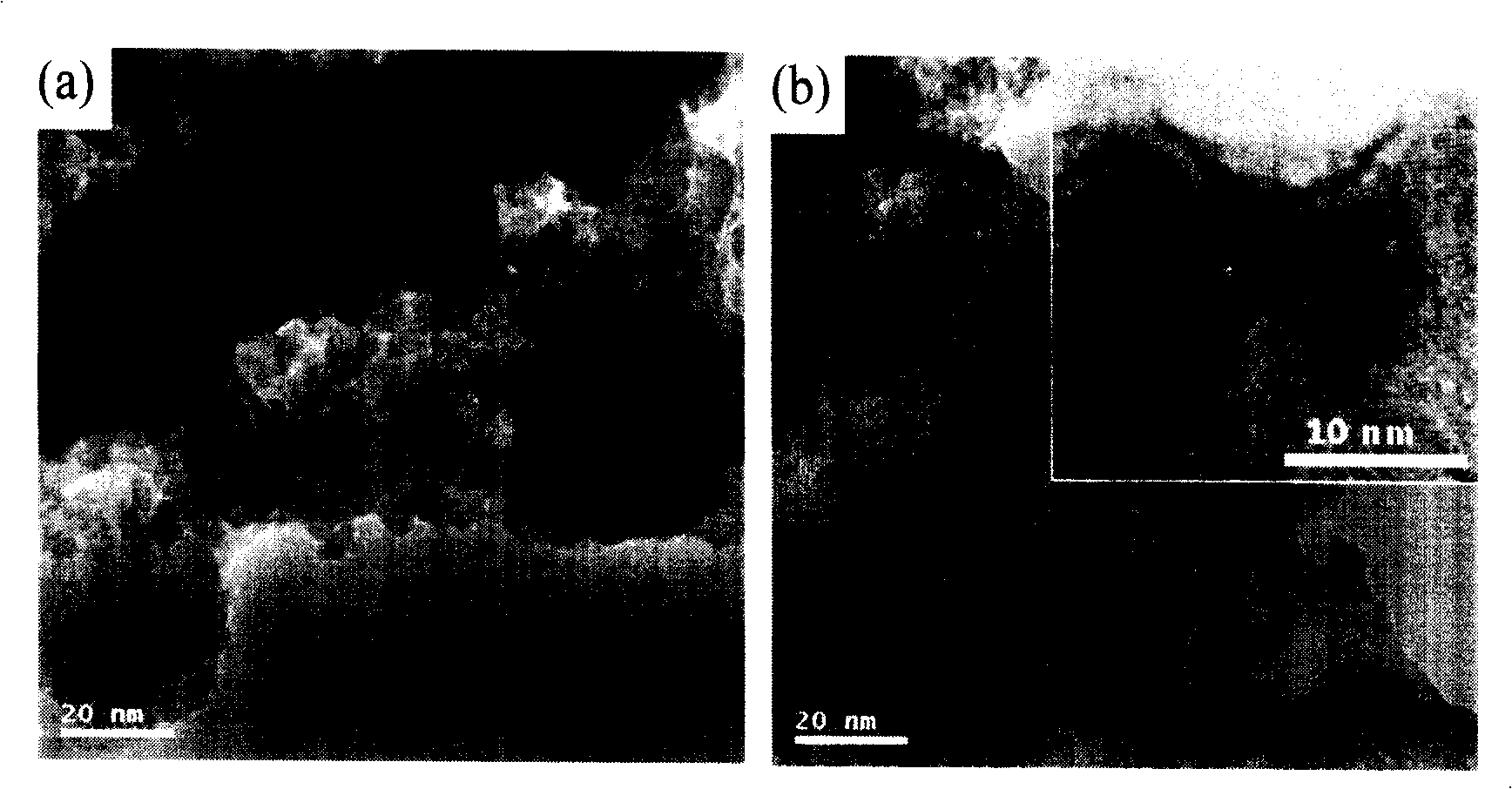 Preparation and application of organic phosphonate titanium oxide heterozygous mesoporous material