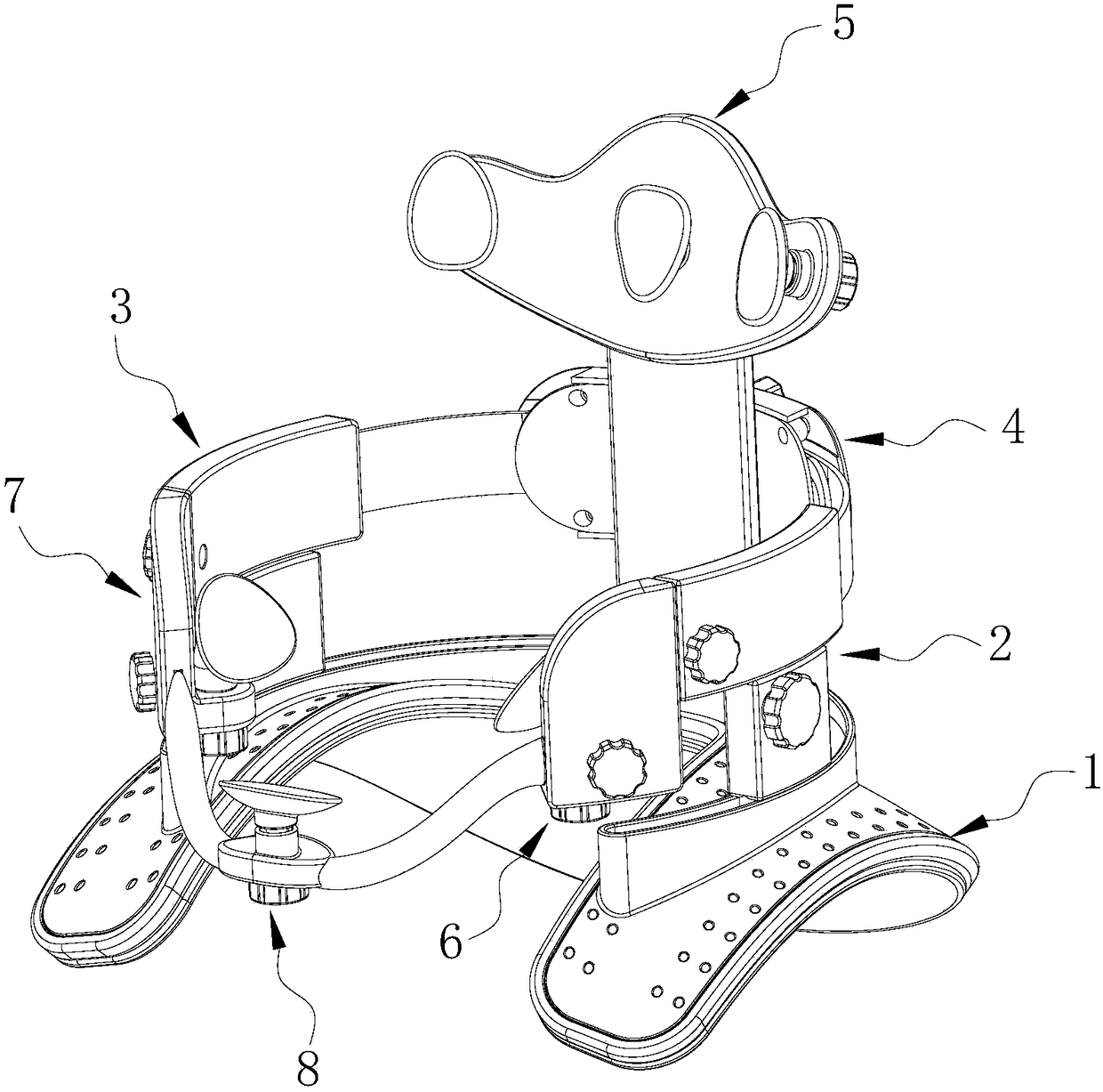 Shoulder-back support assembly and cervical vertebra rehabilitation therapeutic apparatus