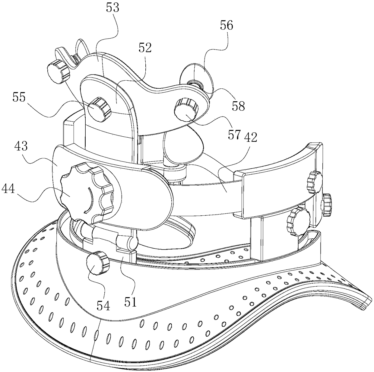 Shoulder-back support assembly and cervical vertebra rehabilitation therapeutic apparatus