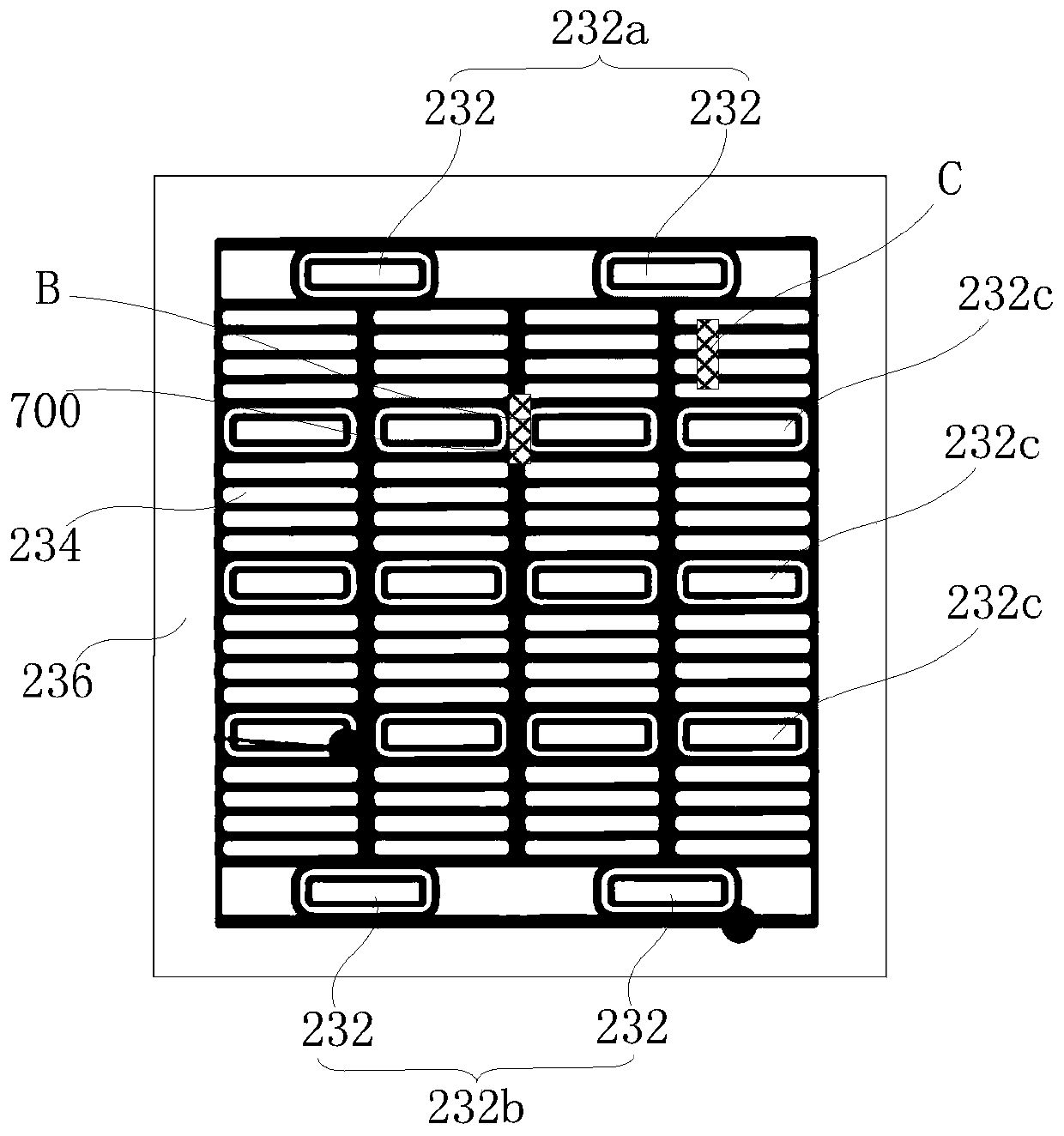 Stator model of internal water cooling generator