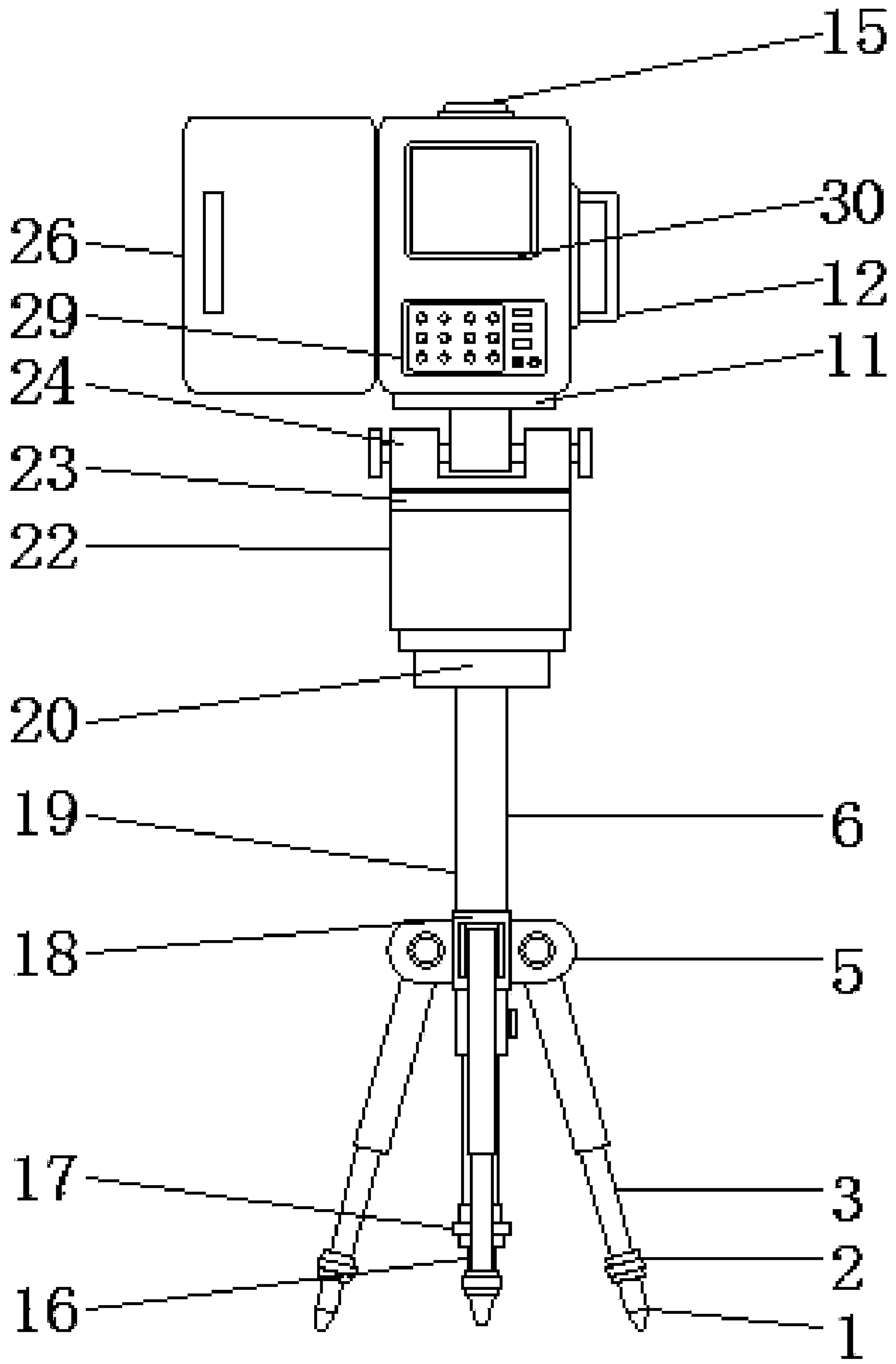 Three-dimensional laser scanner for surveying and mapping of mining subsidence area in coal mining area