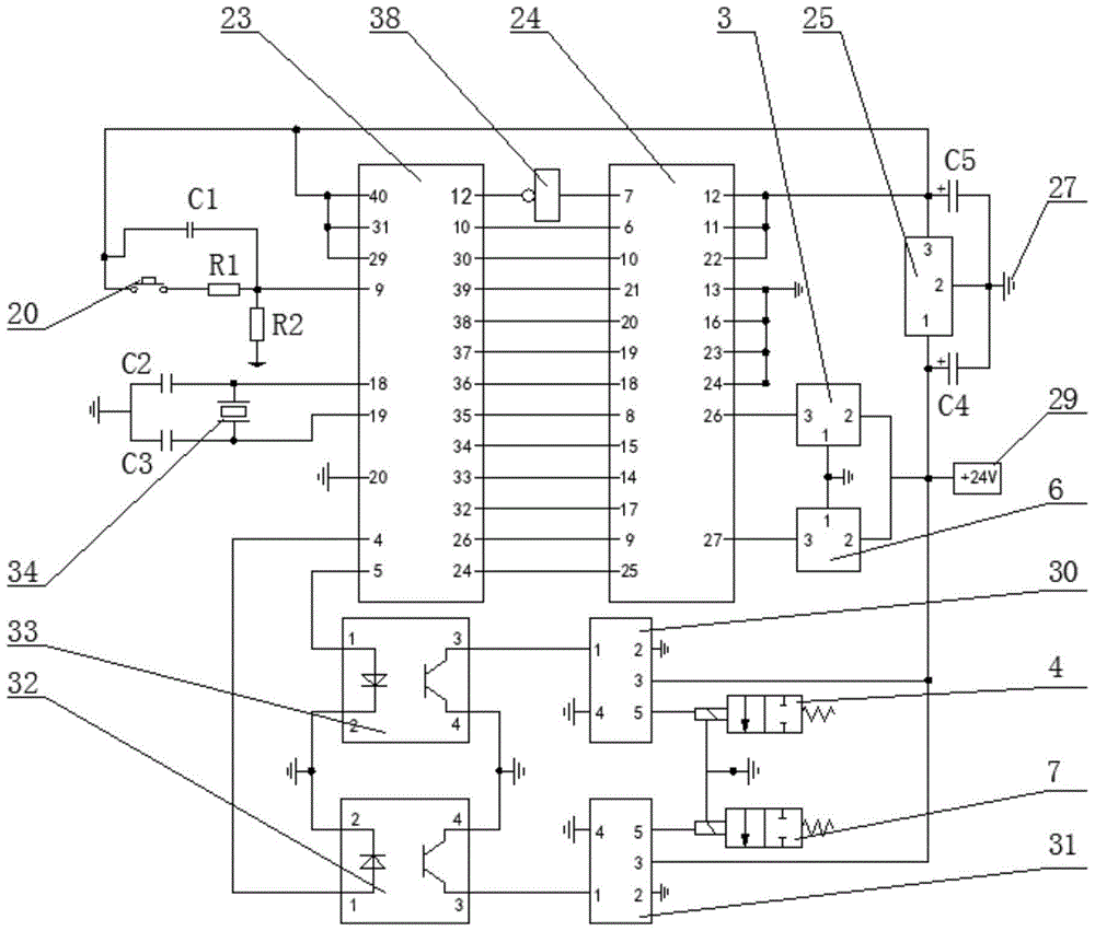 Commercial semi-trailer closed-loop electronically controlled brake hysteresis compensation device