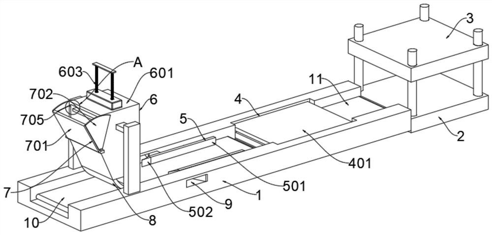 Rubber automatic hot press molding production equipment and method