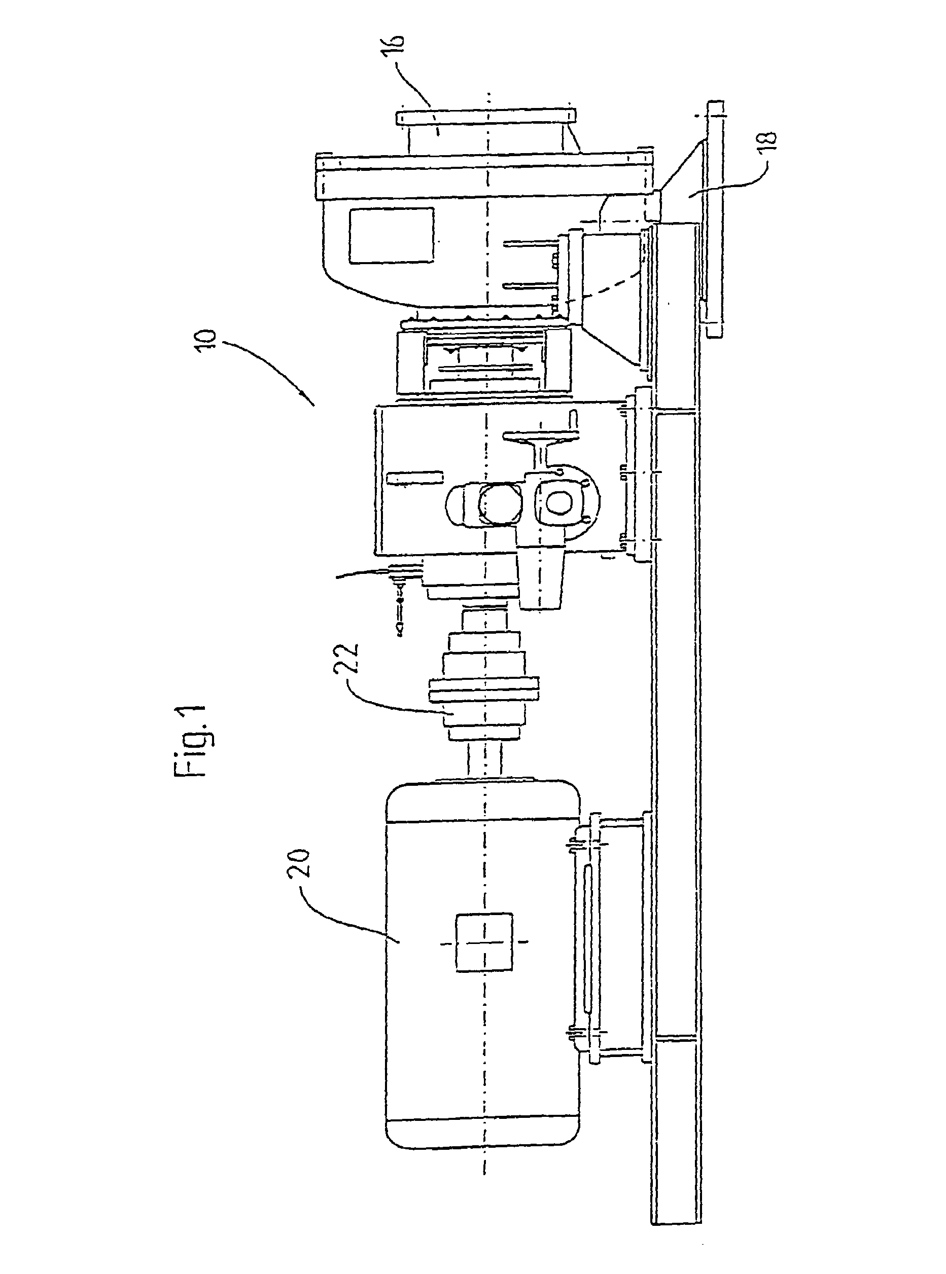 Process and a fluffer device for treatment of a fiber stock suspension