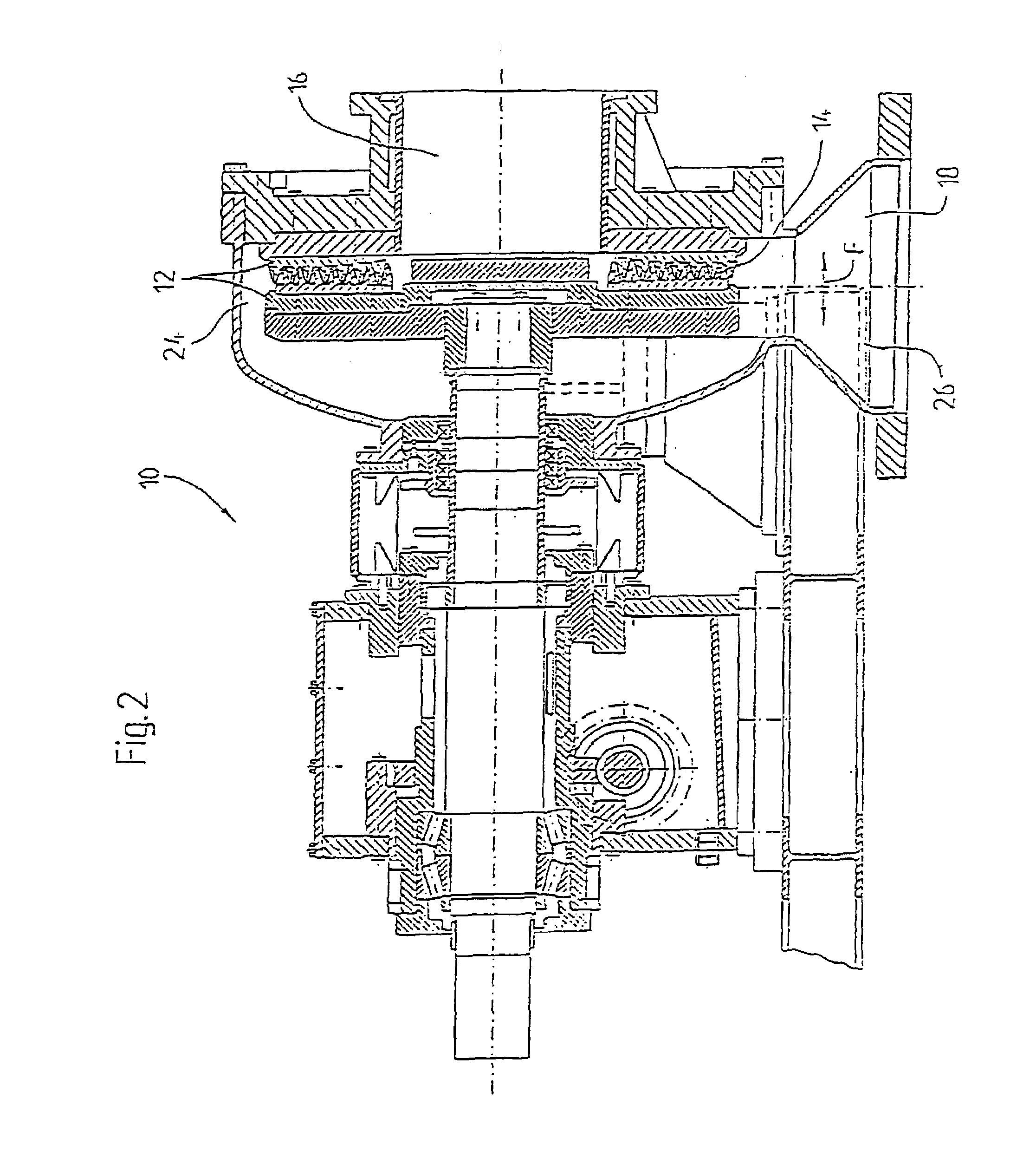 Process and a fluffer device for treatment of a fiber stock suspension