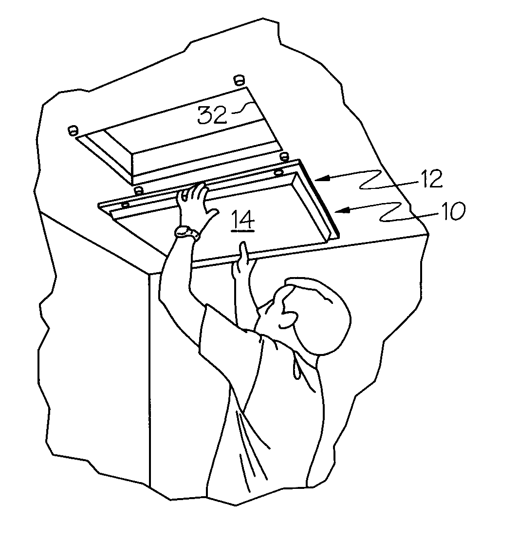 Insulated attic access cover