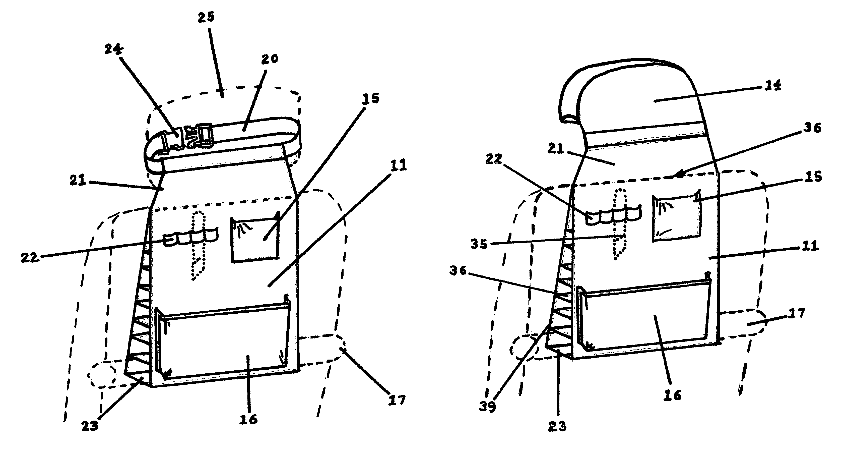 Original backseat plan holder