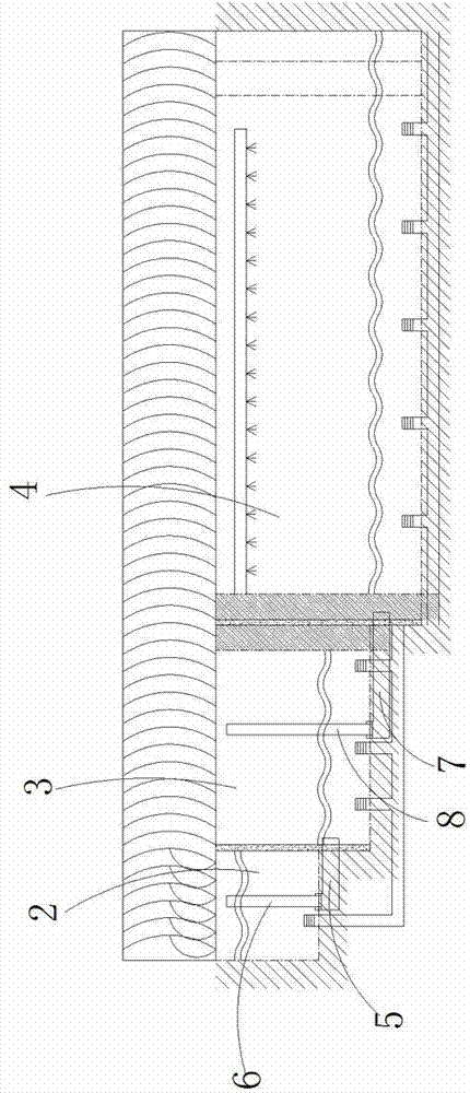 Penaeus vannamei Boone sectional step type circulating integration culturing system and culturing method