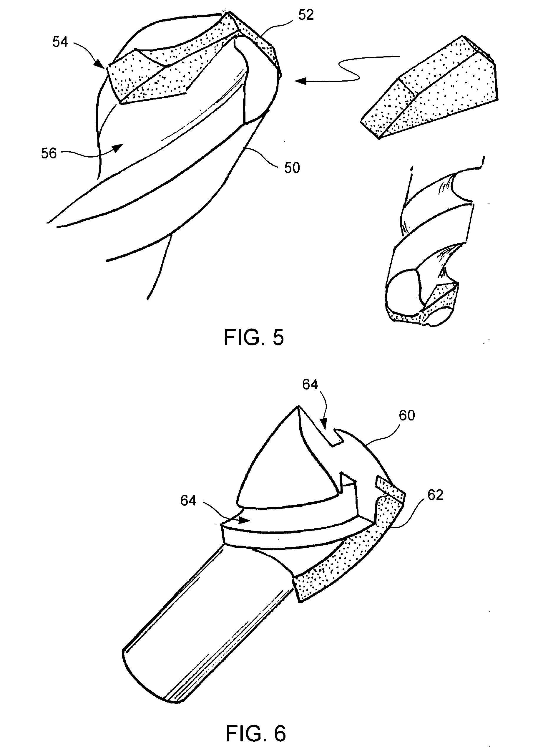 Contoured PCD and PCBN for twist drill tips and end mills and methods of forming the same