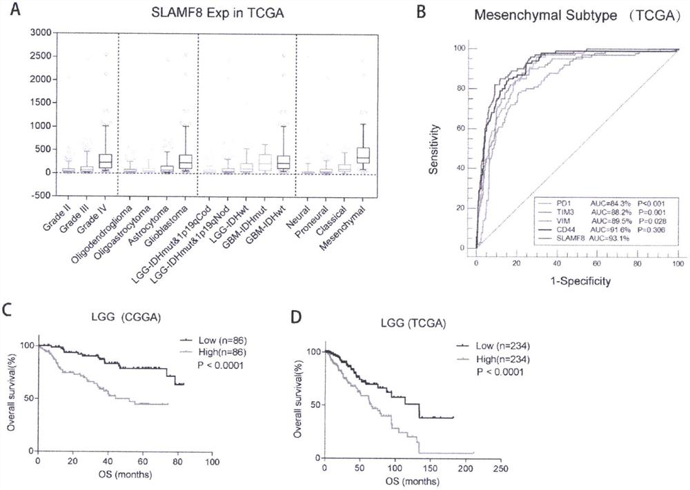 A method for evaluating clinical prognosis of glioma using immune co-stimulatory molecules