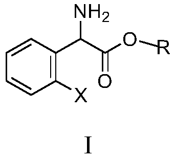 Substituted aromatic ring phenylglycine fatty alcohol ester resolution method