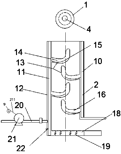 Unloading device and method for building construction