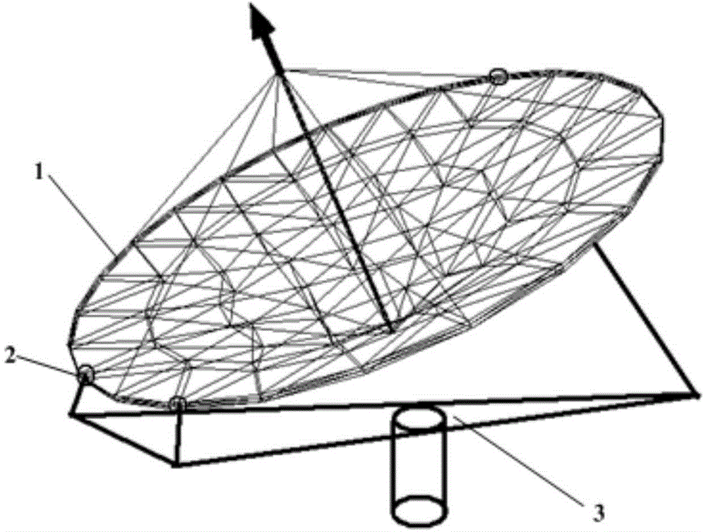 Ground reflector in cable network structure