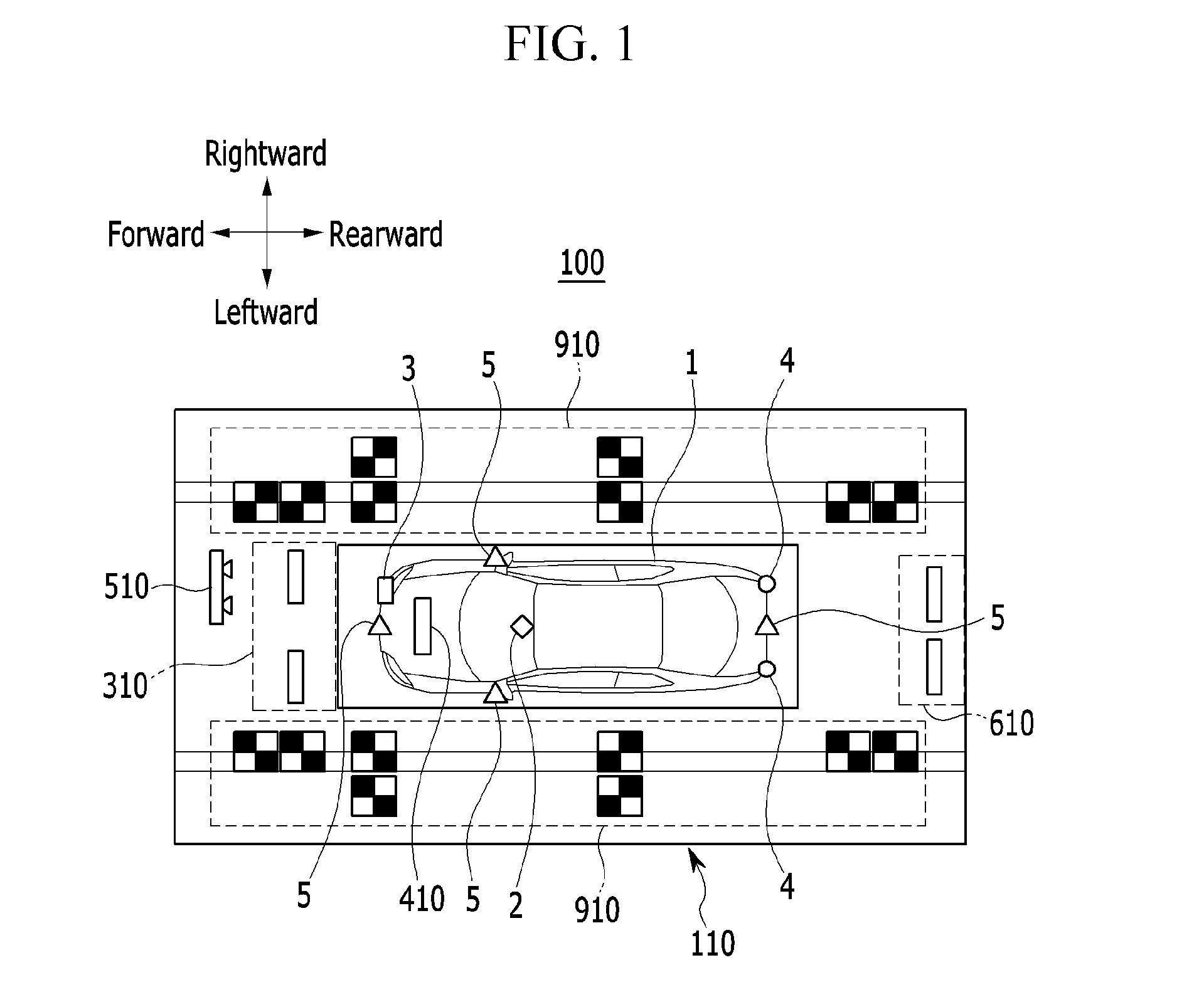 Inspection device of vehicle driver assistance systems