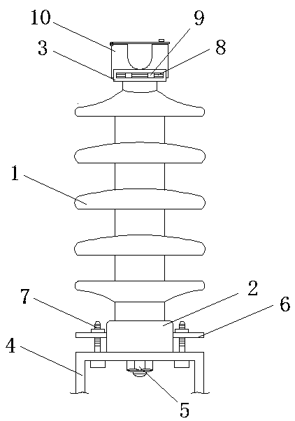 Pillar type ceramic insulator