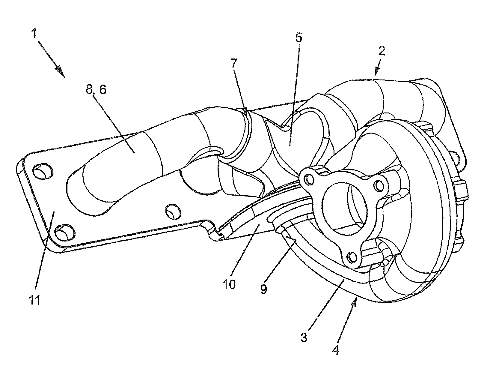 Exhaust gas system