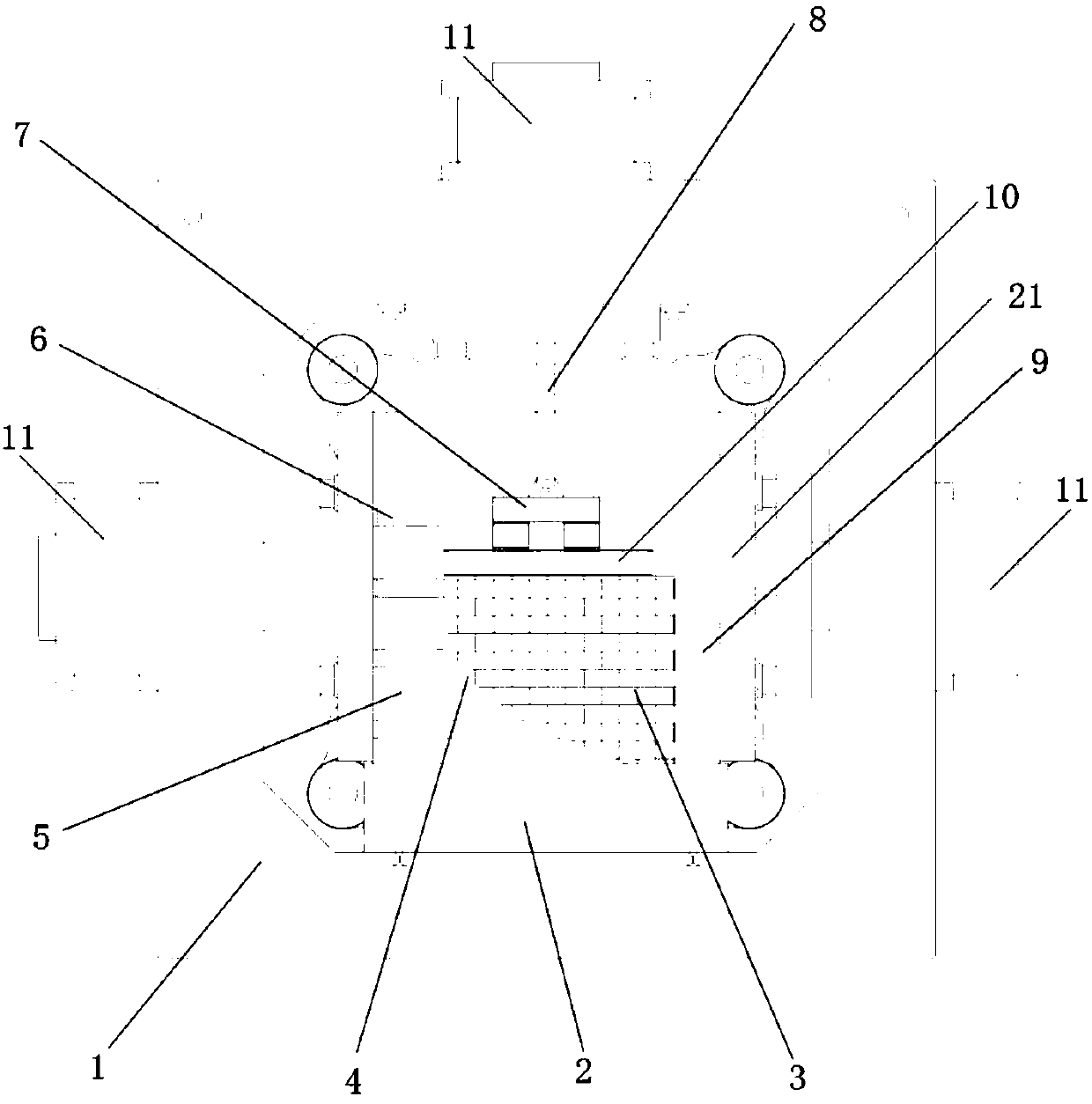 Landslide test apparatus