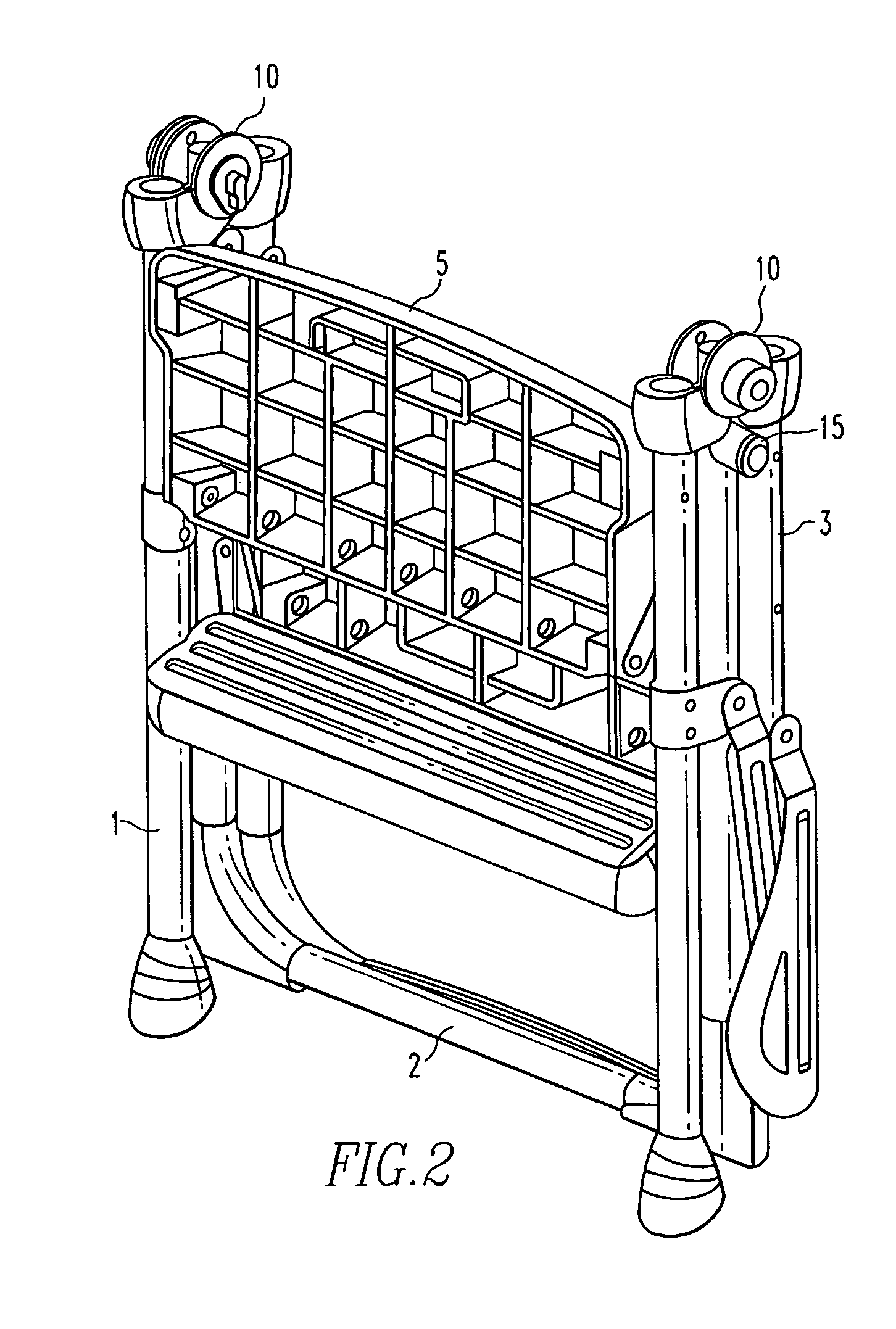 Step stool, hinge and method