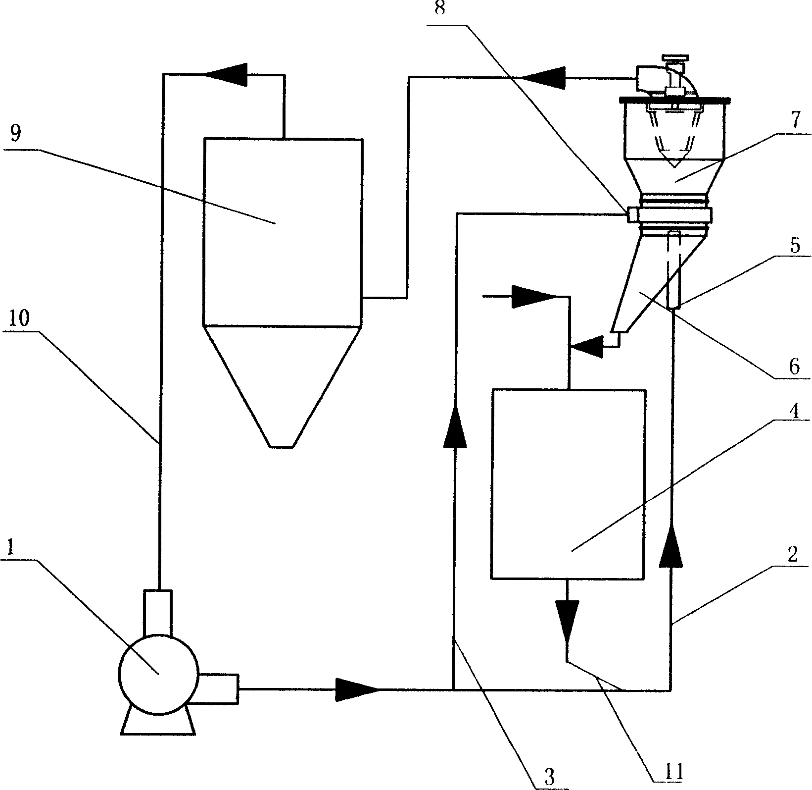 Crushing and classifying method for light calcium carbonate