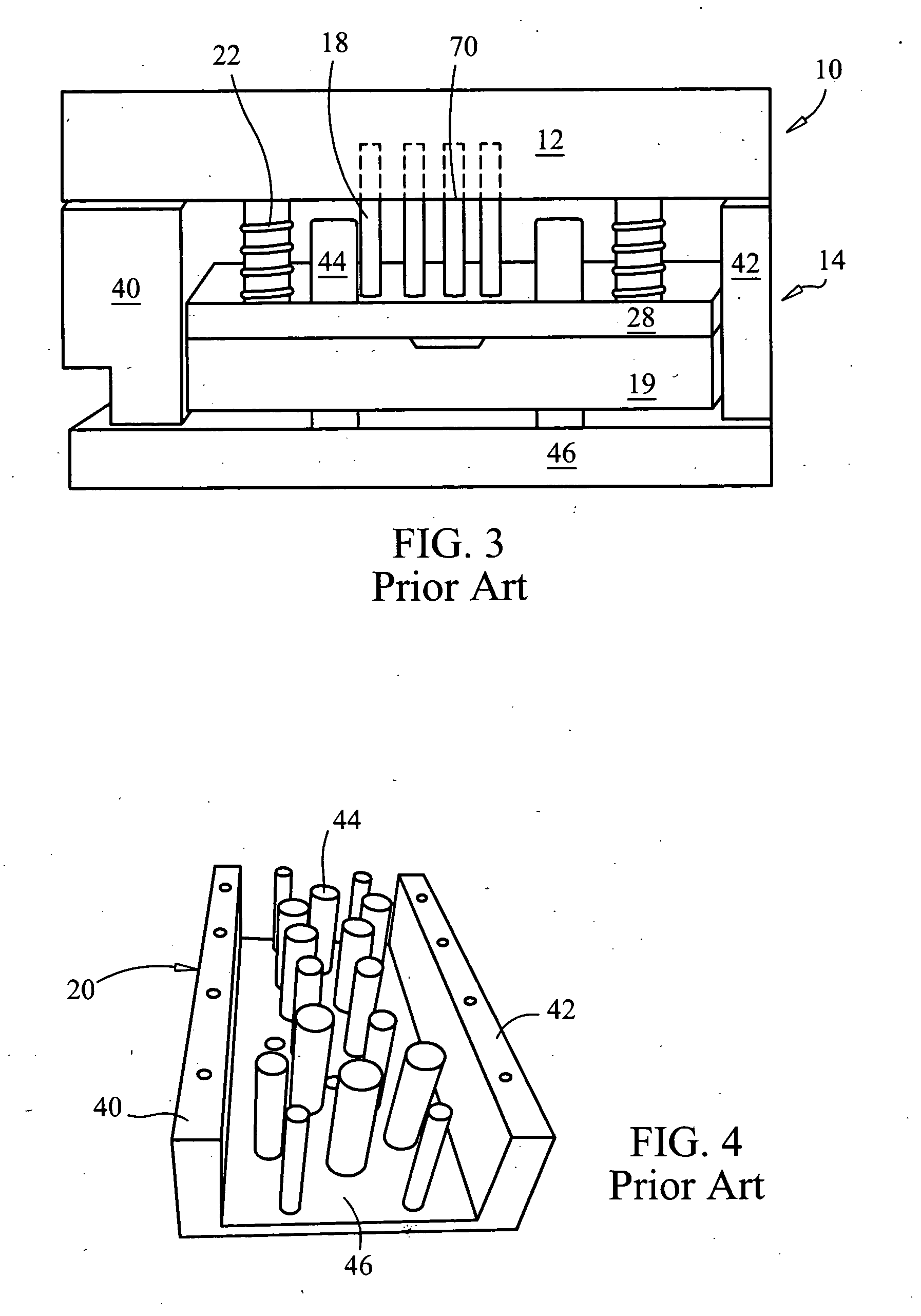 Tool having an ejection assembly, a method for making such a tool, and a method for ejecting a formed object from a tool