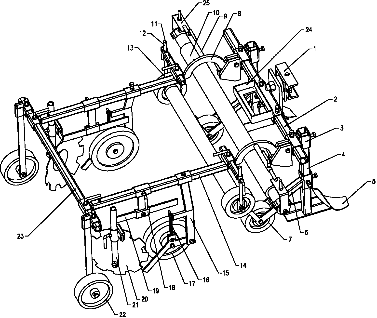 Mulching film applicator