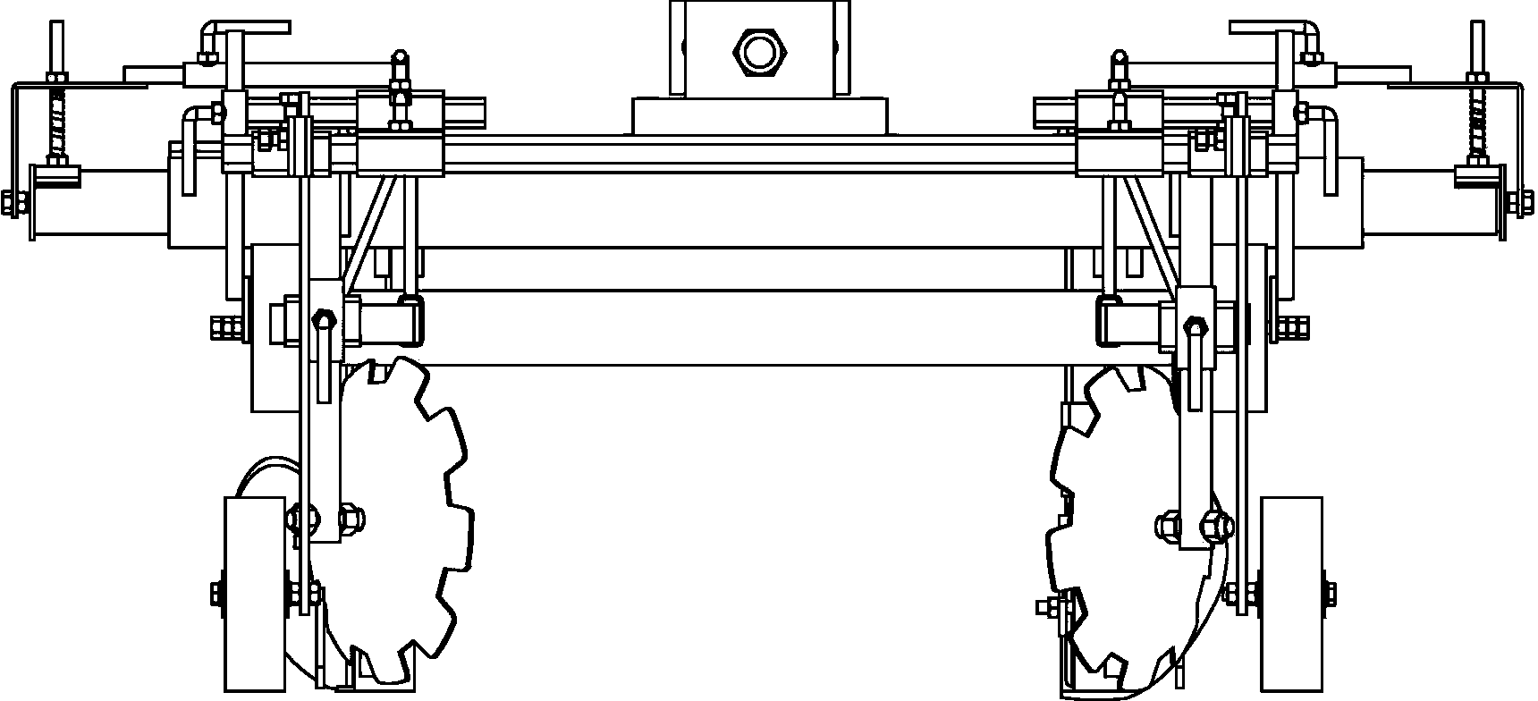 Mulching film applicator