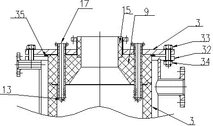 Incineration waste gas quenching treatment system