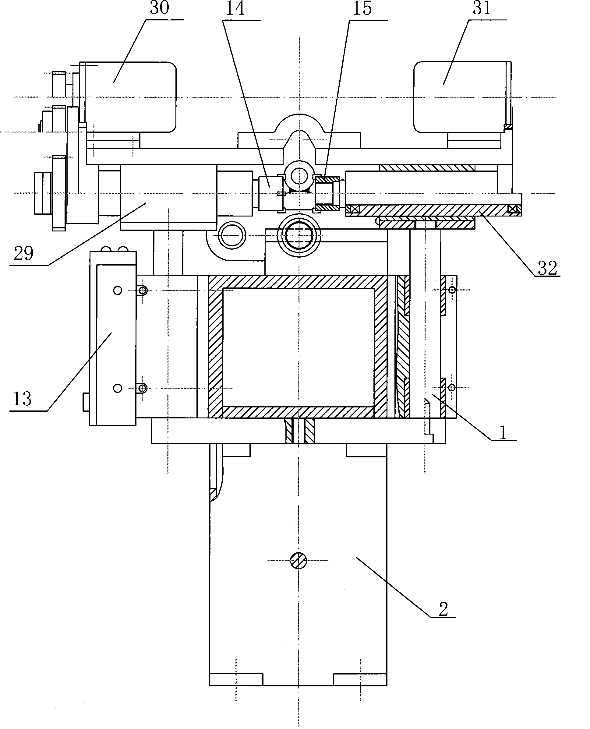 Passenger car braking beam sleeve-retreating and sleeve-insetting machine