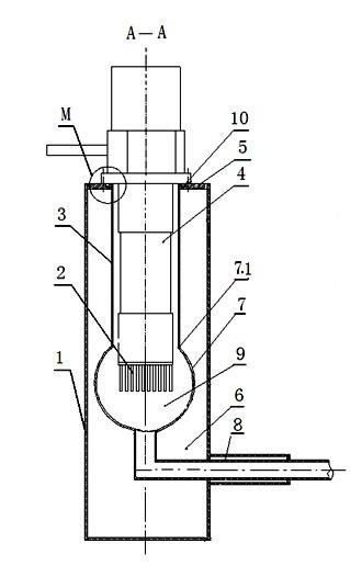 Low-temperature medium liquefaction device